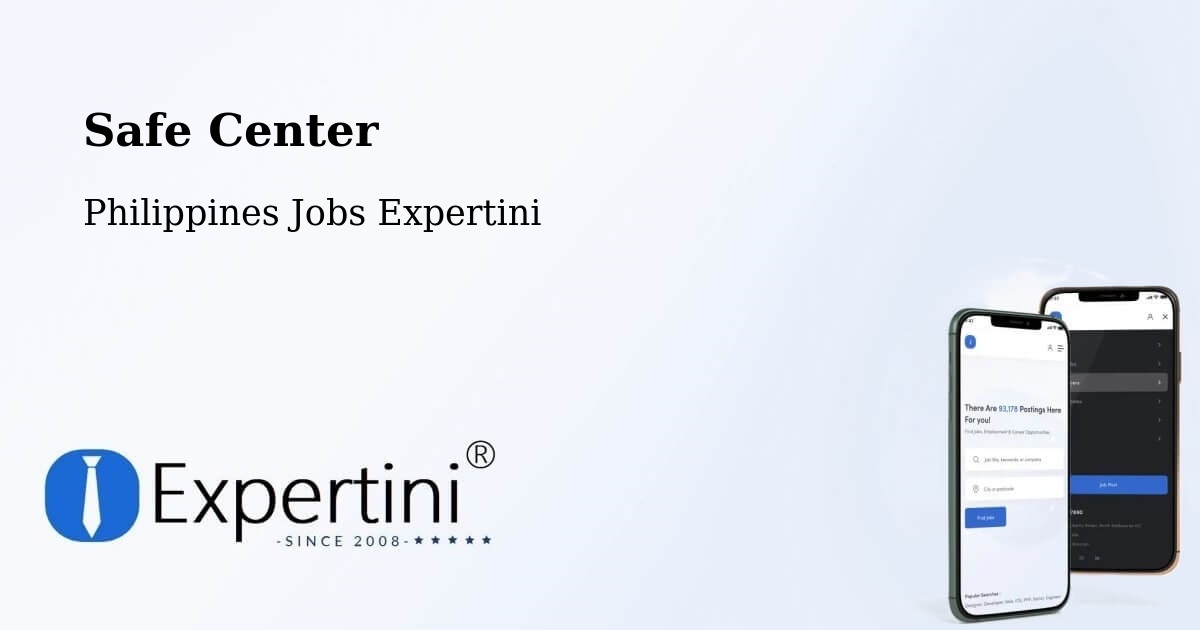 Safety Center – Sadsalan - Philippines Jobs Expertini